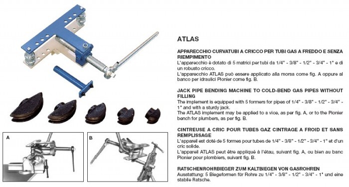 Curva tubi da un pollice - Plastin Gold